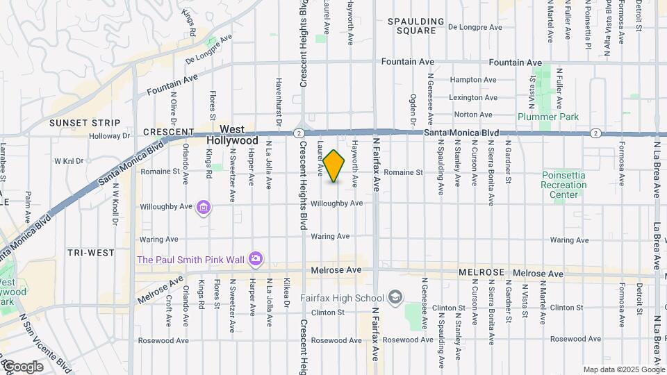 927 N Edinburgh Ave Map and Location Details