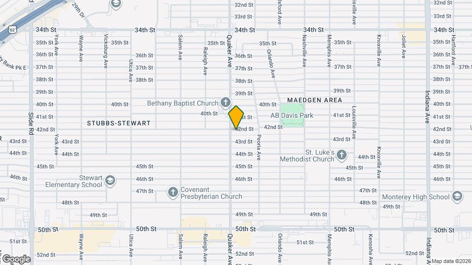 4319 42nd St Map and Location Details