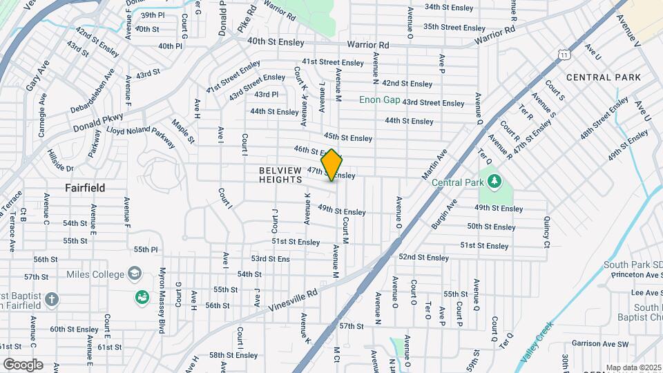 1128 48th Street Ensley Map and Location Details