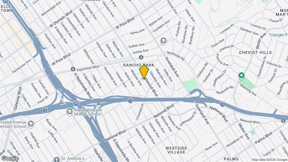 2735 Westwood Blvd Mapa y Detalles de la Ubicación