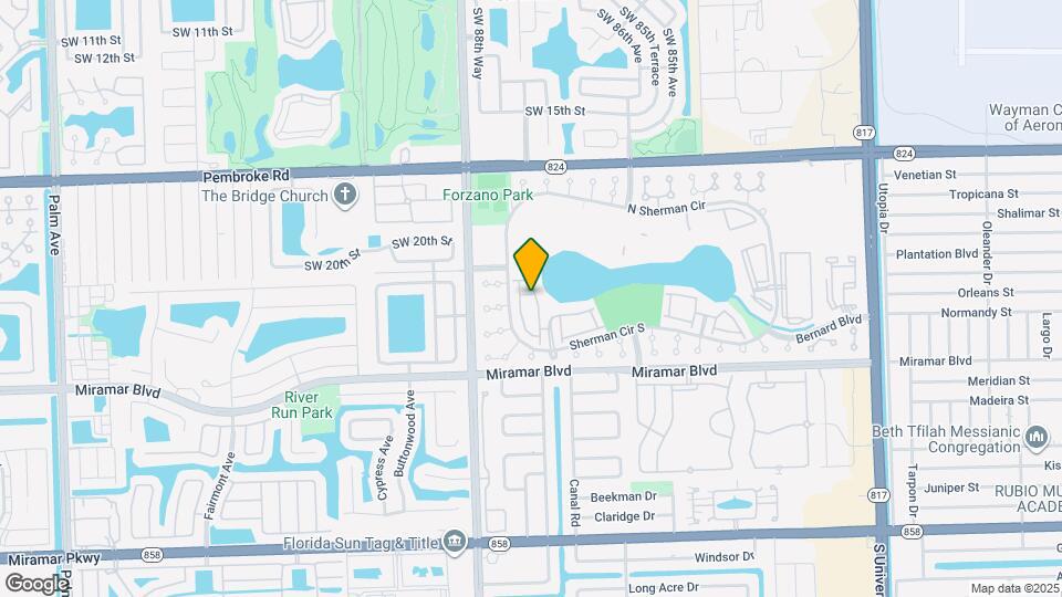 8722 SW 21st Ct Map and Location Details