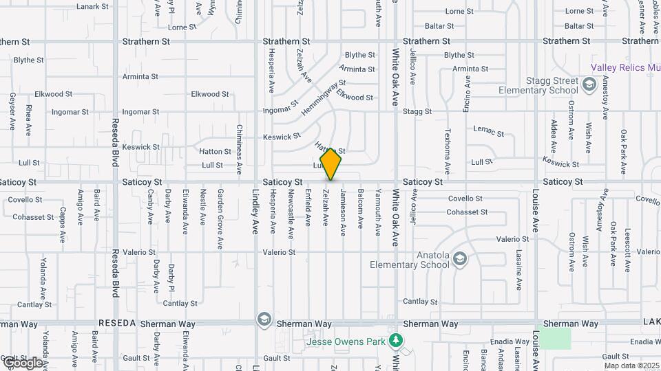 17852 Saticoy St Map and Location Details