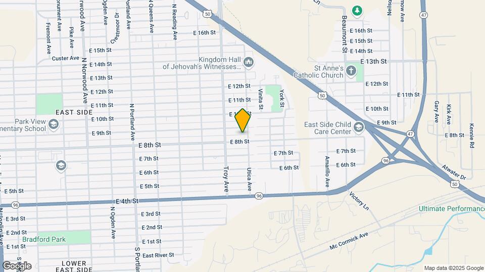 2125 1/2 E 8th St Map and Location Details