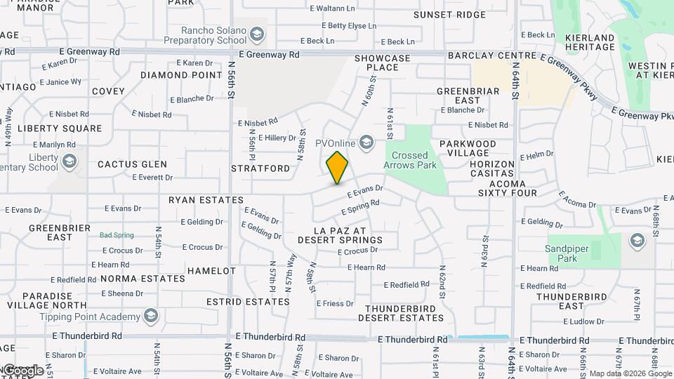 5835 E Acoma Dr Map and Location Details