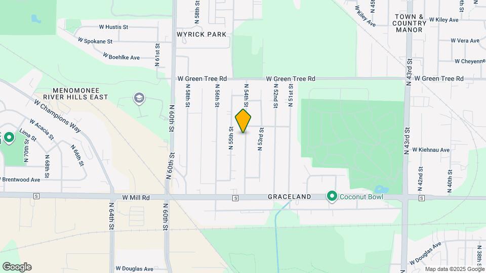6601 N 54th St Map and Location Details