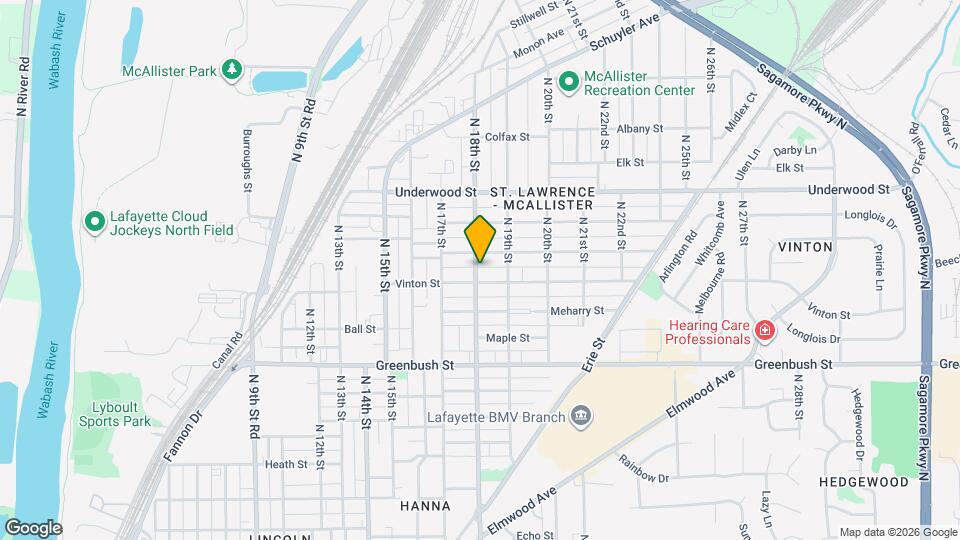 1819 N 18th St Map and Location Details