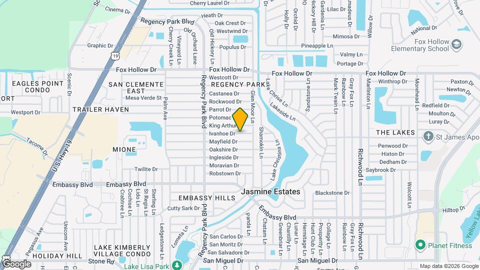 7340 Ivanhoe Dr Map and Location Details