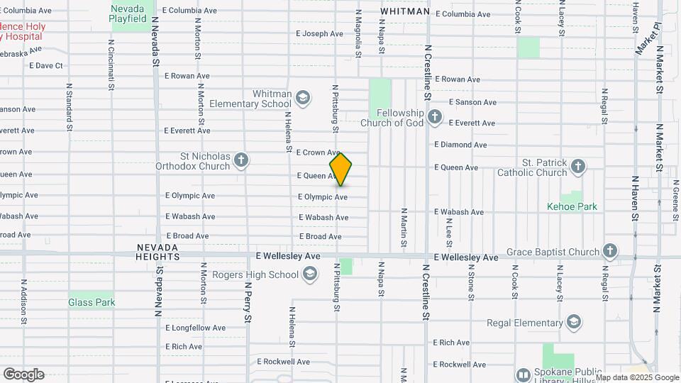 1701 E Olympic Ave Map and Location Details