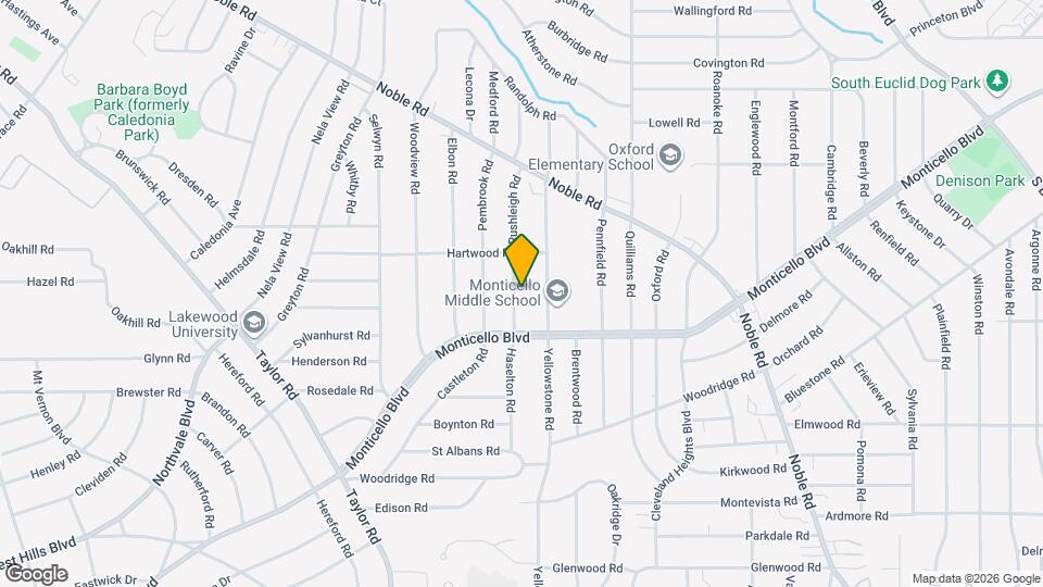 1067 Rushleigh Rd Mapa y Detalles de la Ubicación