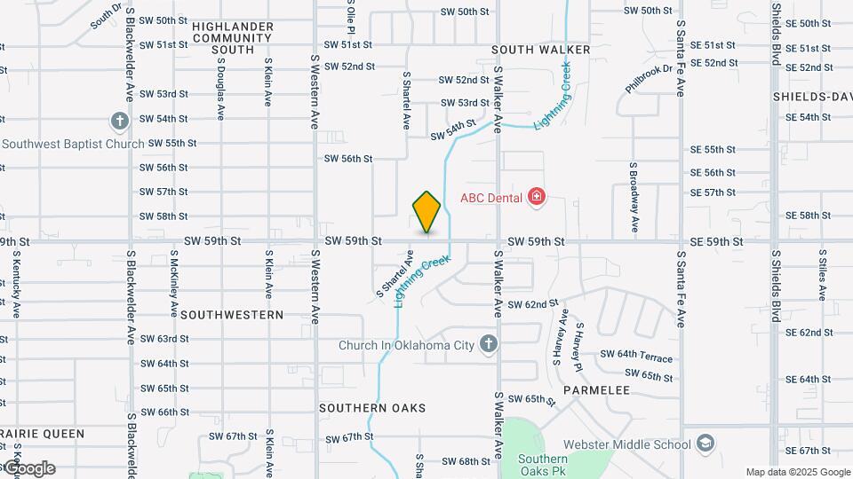5909 S Lee Ave Mapa y Detalles de la Ubicación