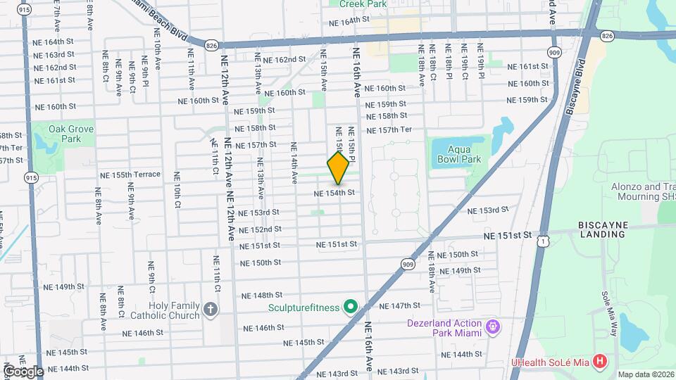 1525 NE 154th St Map and Location Details