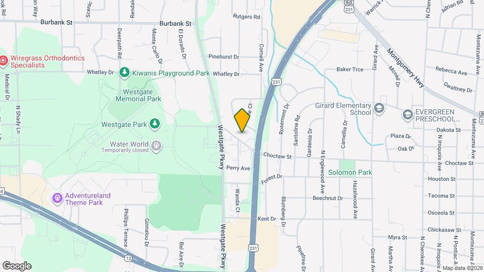 2504 Choctaw St Mapa y Detalles de la Ubicación