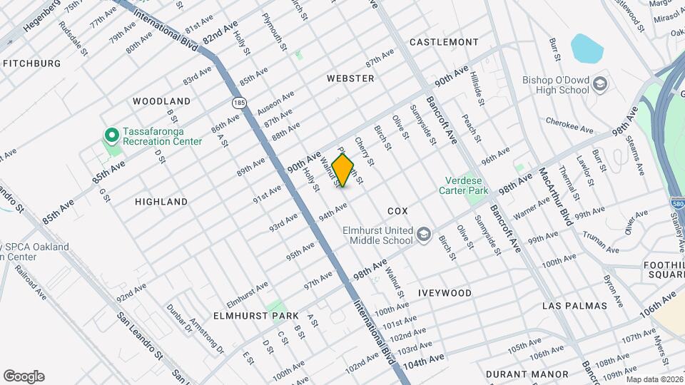 9317 Walnut St Map and Location Details