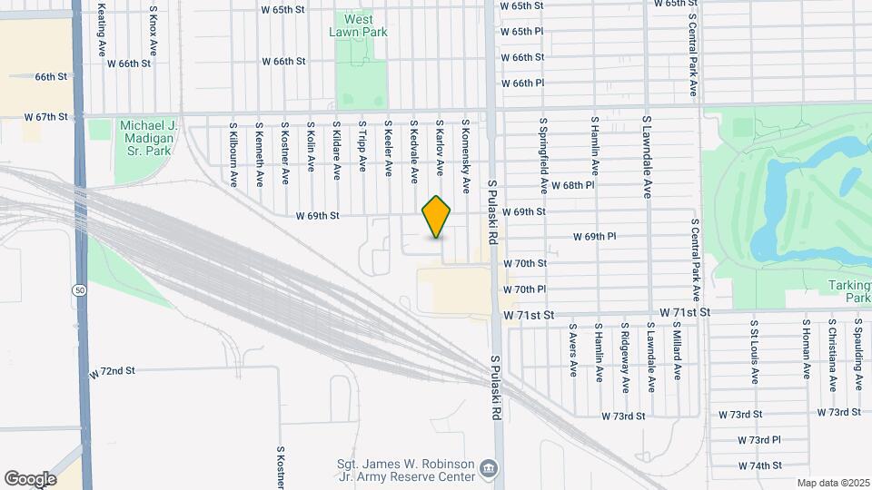 6934 S Karlov Ave Map and Location Details