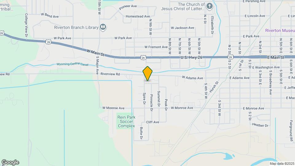 1010 Hillside Ave Map and Location Details