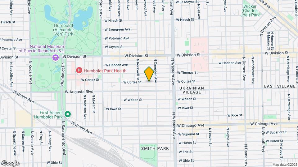 2523 W Cortez St Mapa y Detalles de la Ubicación