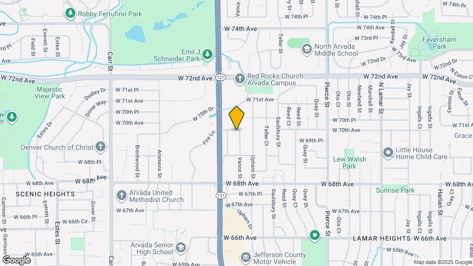 6963 Vance St Map and Location Details