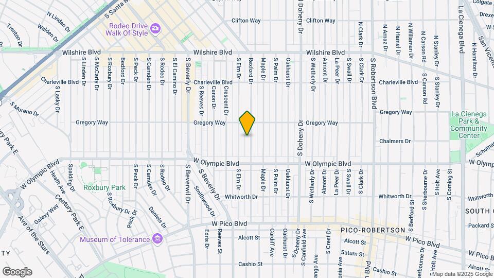 329 S Rexford Dr, Unit 1 Map and Location Details