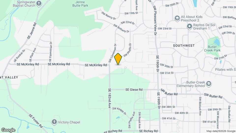 4063 SW McKinley St Map and Location Details