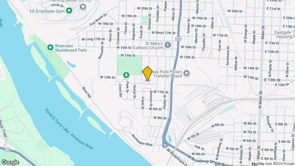 1201 Division St Map and Location Details