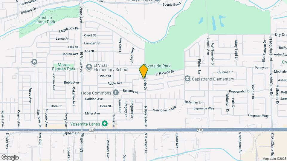405-407 N Riverside Dr Map and Location Details