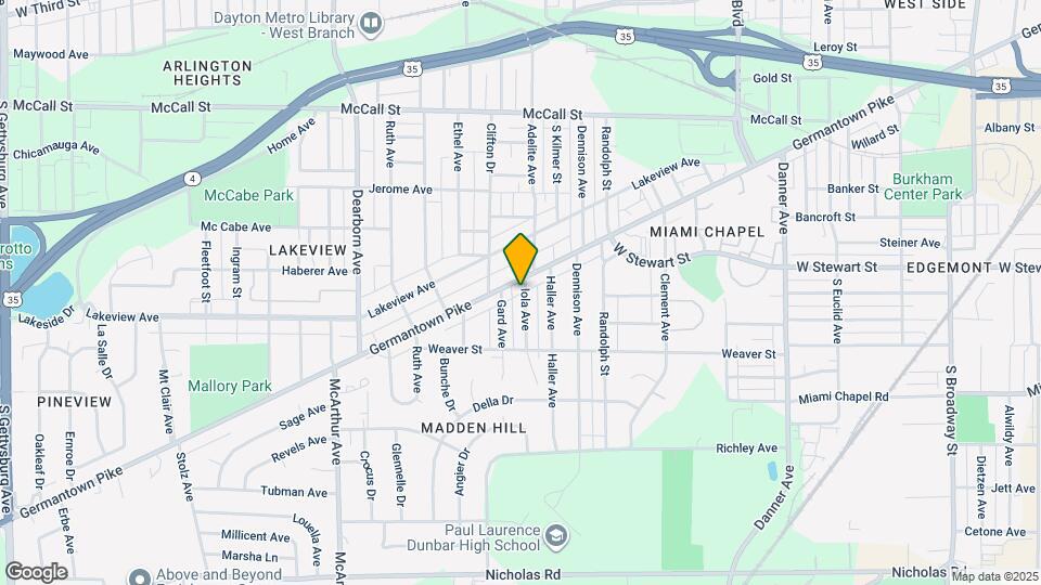 909 Iola Ave Map and Location Details