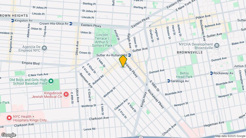 127 E 96th St Map and Location Details