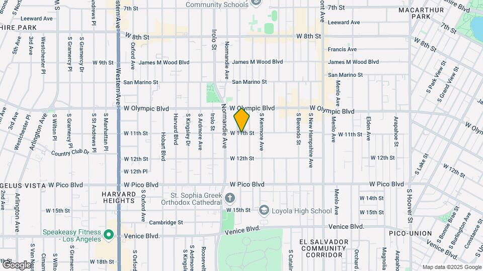1102 S Mariposa Ave Map and Location Details