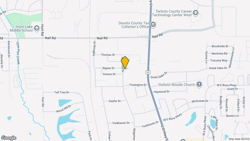 5700 Ridgetop Dr Map and Location Details