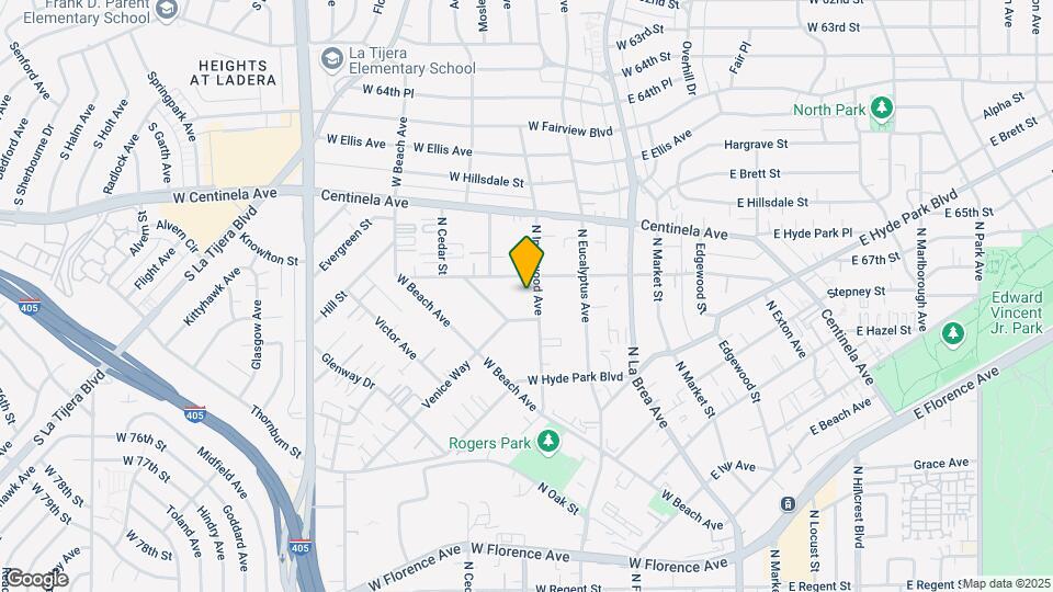 817 N Inglewood Ave Map and Location Details