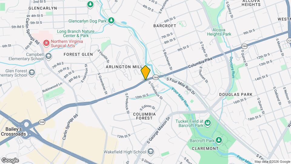 5008 Columbia Pike, Unit #3 Map and Location Details