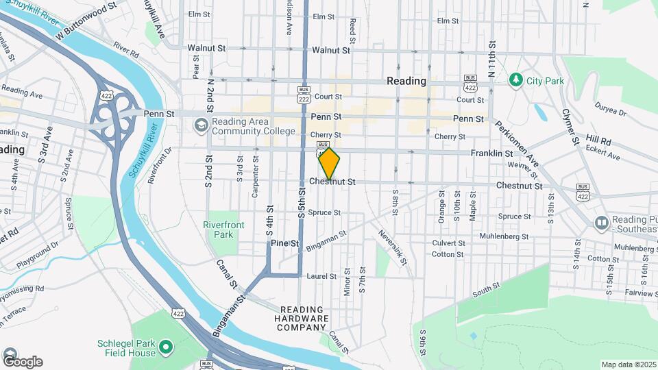 202 S 6th St Map and Location Details