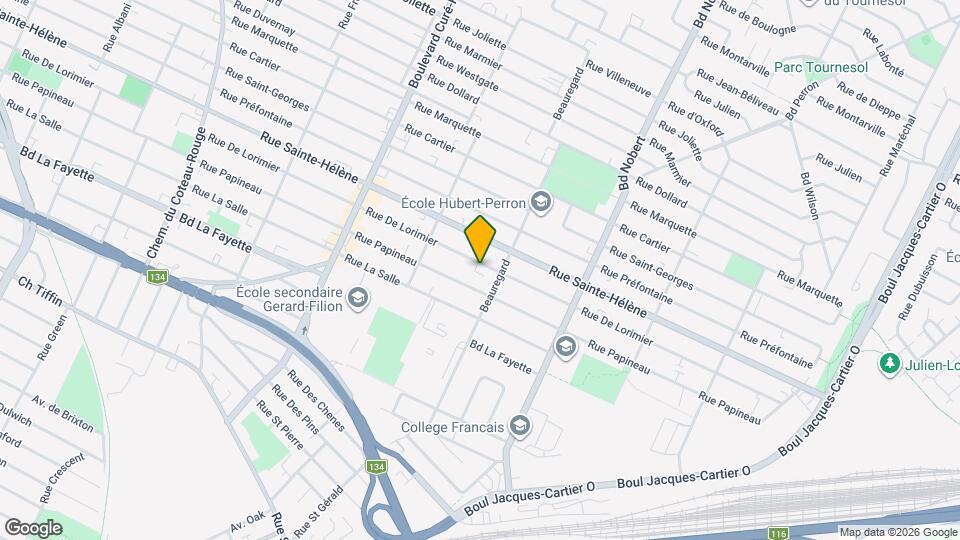 2142 De Lorimier Rue Map and Location Details