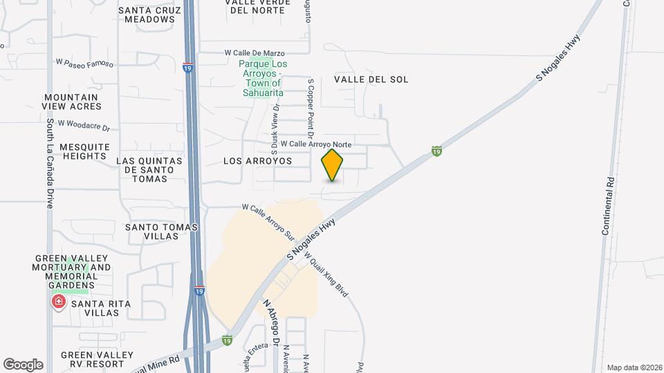 18483 S Copper Basin Dr Mapa y Detalles de la Ubicación