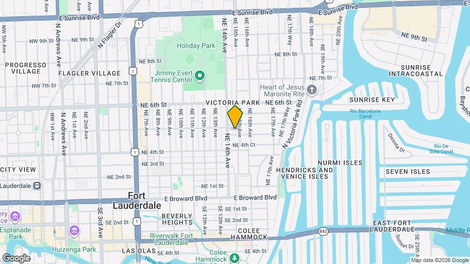 1415 NE 4th Pl Map and Location Details