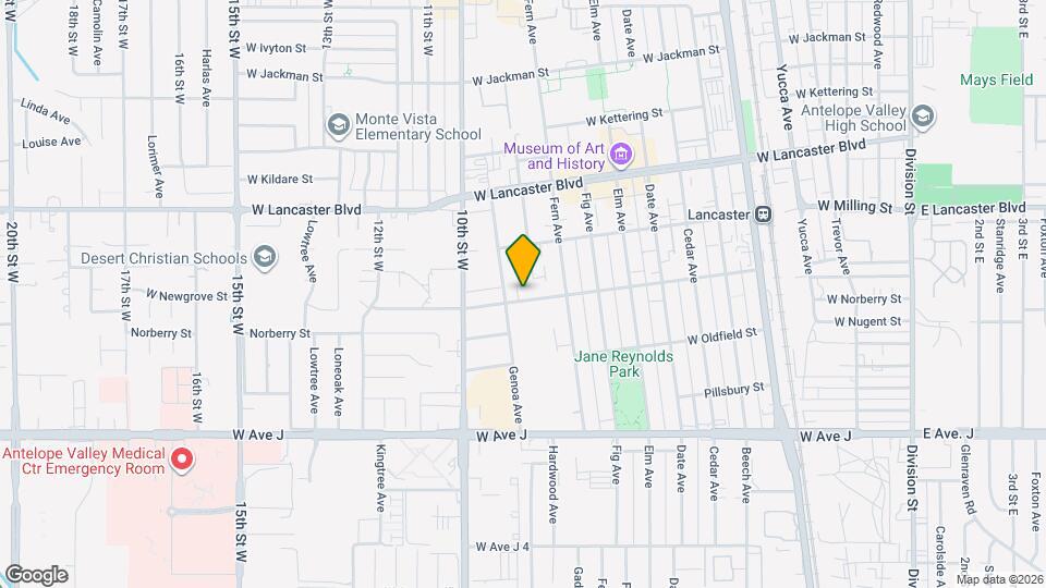 851 W Newgrove St Map and Location Details