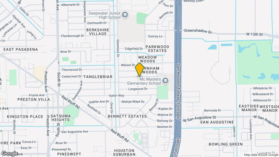 3602 Cedarcrest Dr Map and Location Details