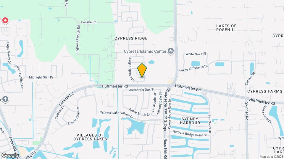 18014 Shady Cypress Ln Map and Location Details