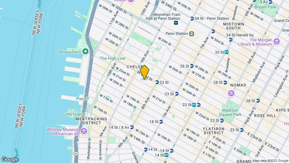 329 W 22nd St Mapa y Detalles de la Ubicación