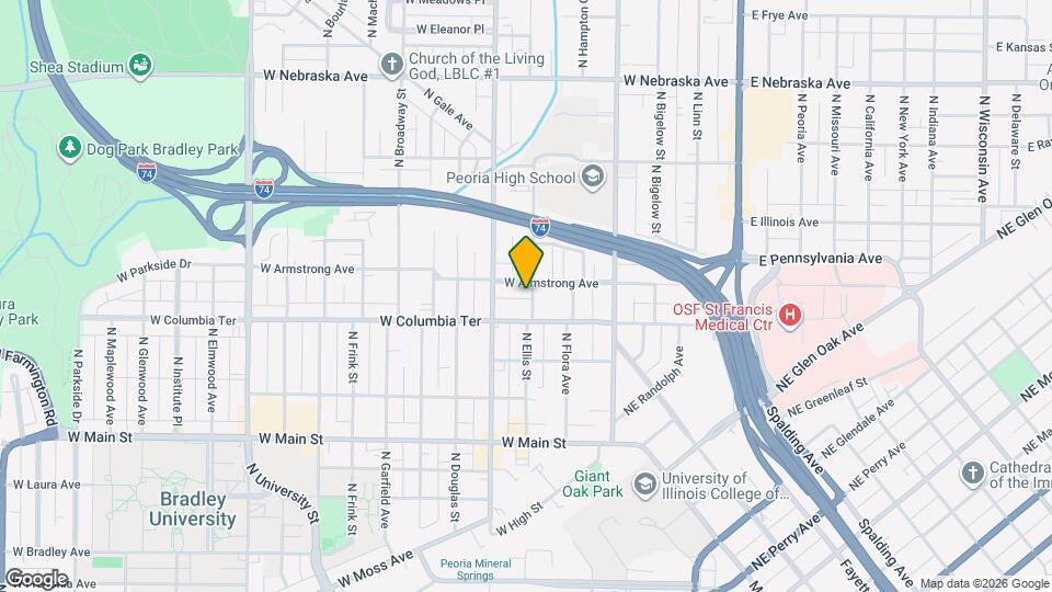 1317 N Ellis St Map and Location Details