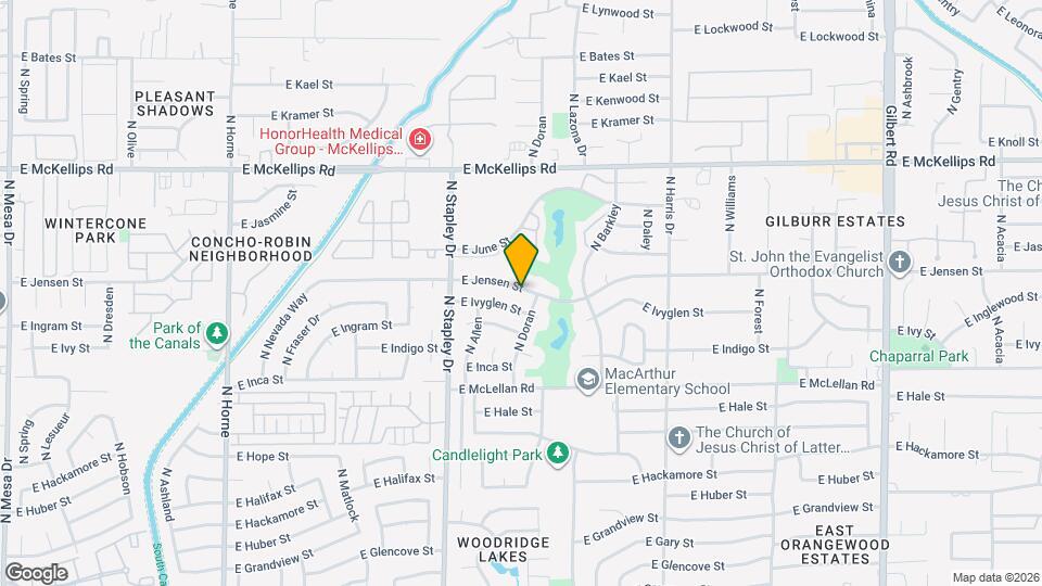 1321 E Jensen St Map and Location Details