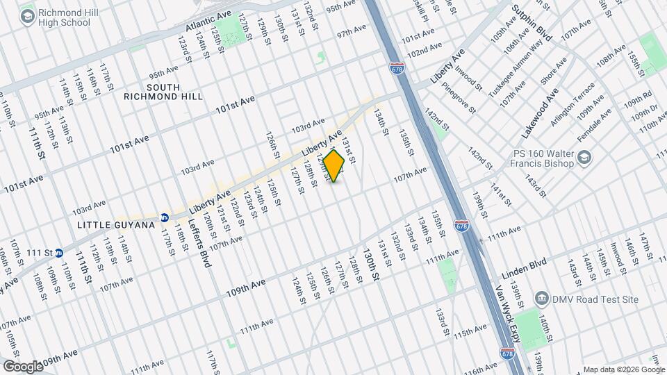 104-73 129th St Map and Location Details