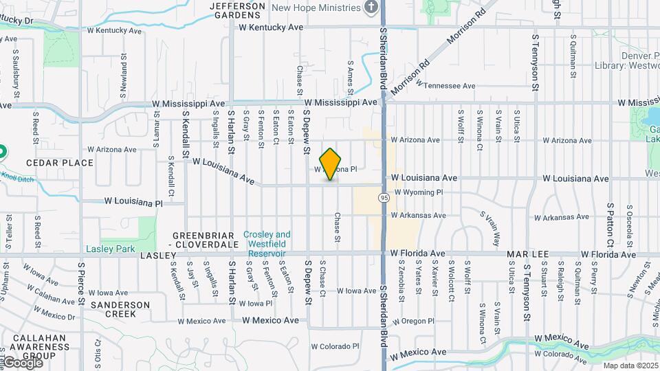 5531 W Louisiana Ave Map and Location Details