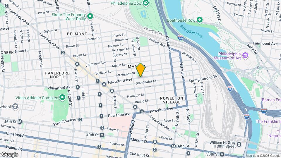 3708 Haverford Ave, Unit 1 Mapa y Detalles de la Ubicación
