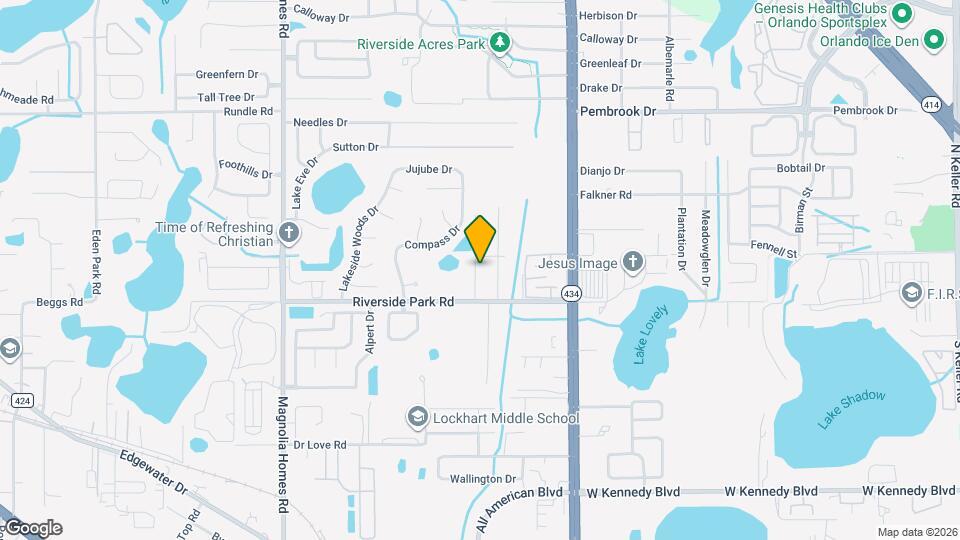 7703 Hillcrest Terrace Map and Location Details