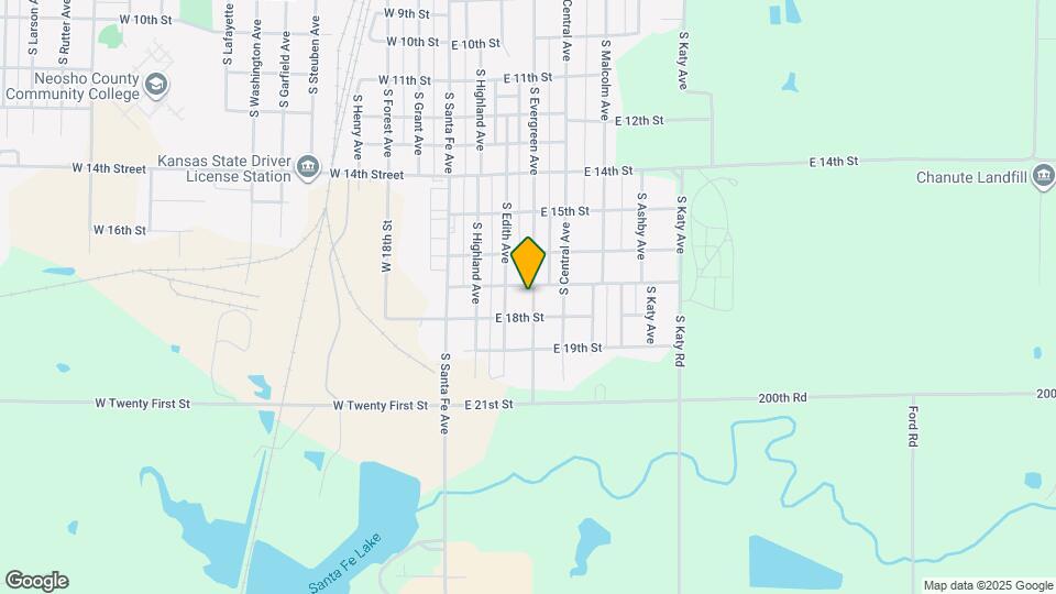 1709 S Evergreen Ave Map and Location Details