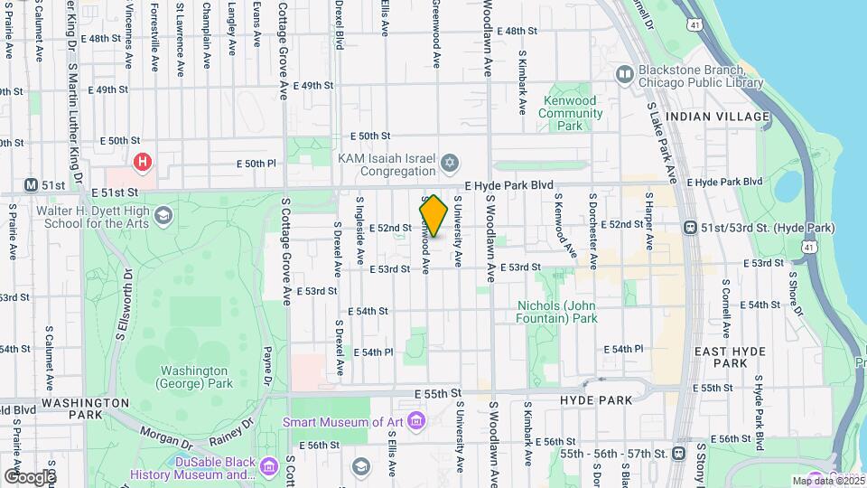 5219 S Greenwood Ave Map and Location Details