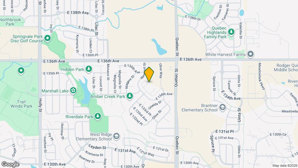 13470 Oneida Ln Map and Location Details