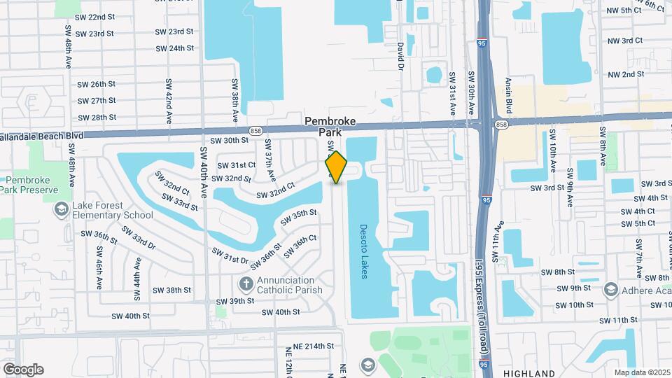3321 SW 32 Ave Map and Location Details