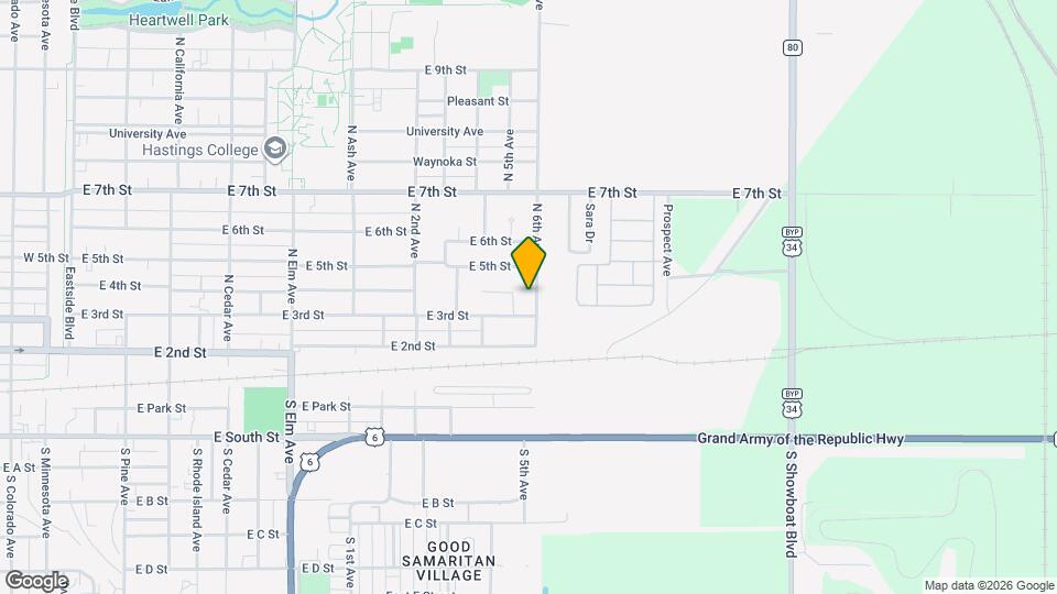 305-307-307 N 6th Ave Map and Location Details